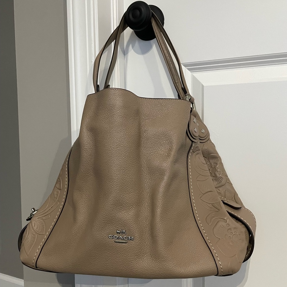 Tan Leather Coach Purse and Wallet